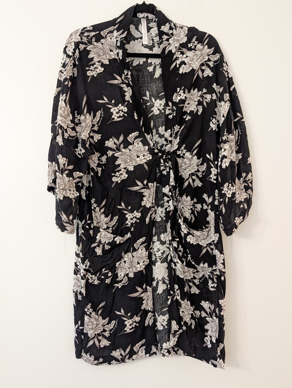 Spiritual Gangster Rayon kimono coverup wrap.